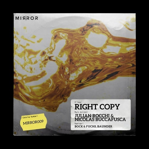 Julian Rocchi, Nicolas Buccafusca – Right Copy [MIRROR009]